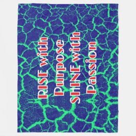 Manta Polar RISE con el objeto SHINE con la pasión