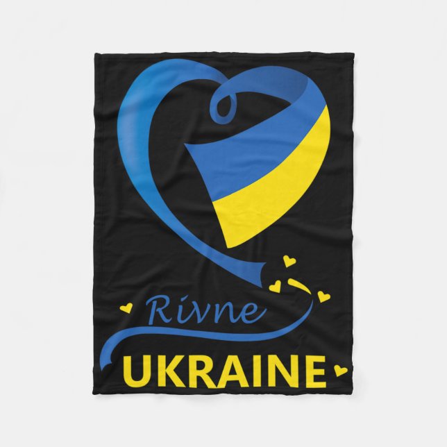 Manta Polar Rivne Ukraine National Flag Heart Emblem Crest  (Anverso)