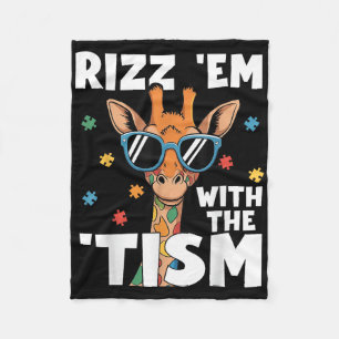 Manta Polar Rizz Em Con El Autismo Del Tismo Giraffe Autismo G