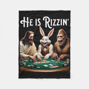 Manta Polar Rizz gracioso Es Rizzin Jesús