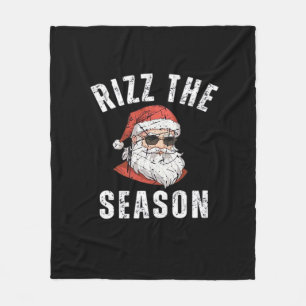 Manta Polar Rizz La Temporada Graciosa Santa Merry Rizzmas Riz