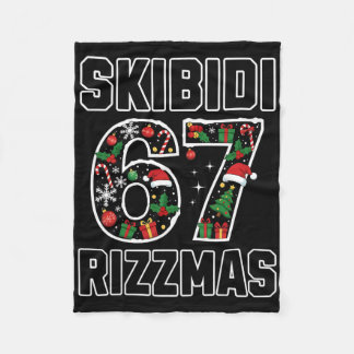 Manta Polar Rizz Navidad 67 Xmas Divertido Gen Alpha Skibidi R