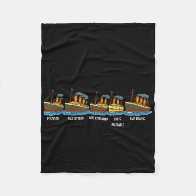 Manta Polar Rms Titanic Britannic Poseidon Carpathia Famous Sh (Anverso)