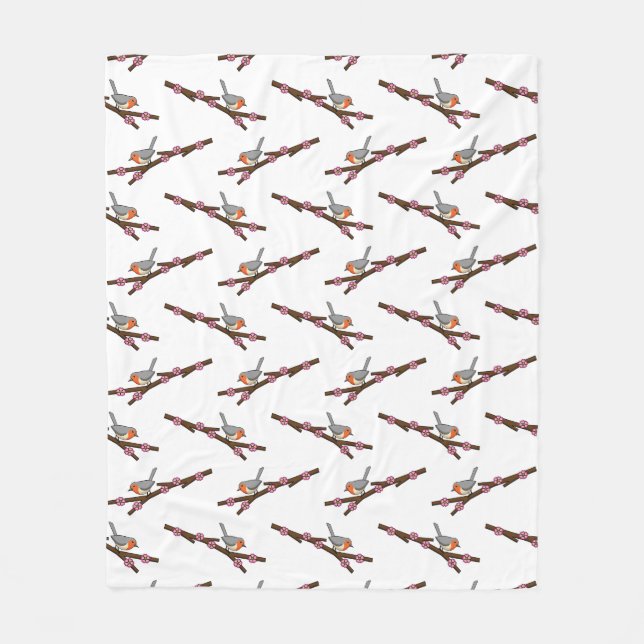 Manta Polar Robin en Sakura (Anverso)