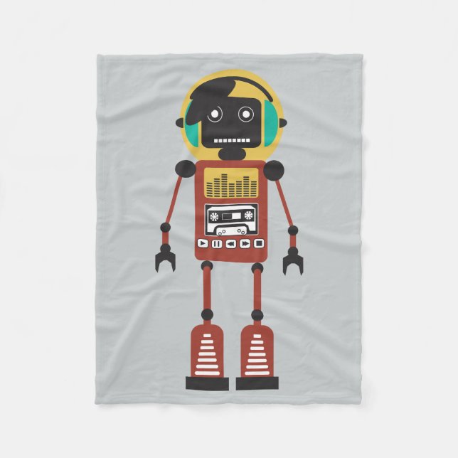 Manta Polar Robot de radio retro (Anverso)