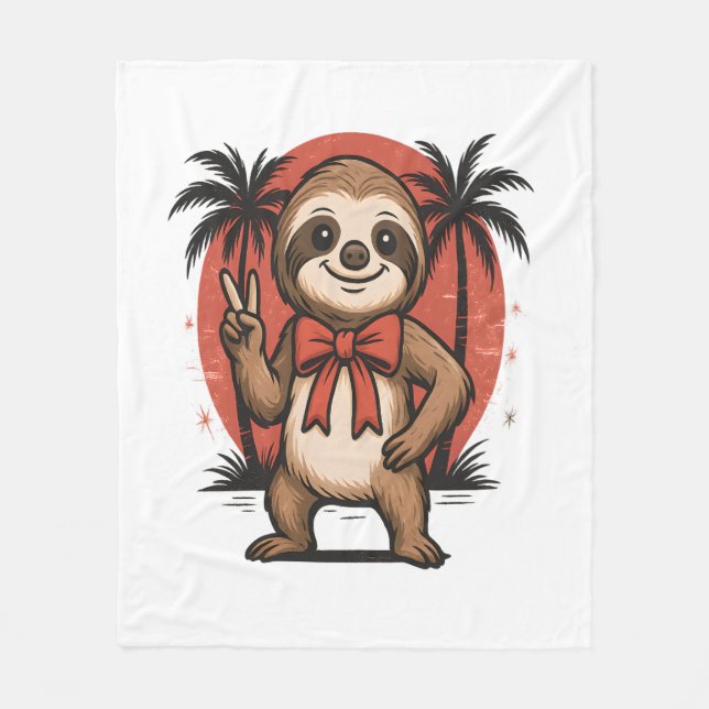 Manta Polar Roca espumosa en la playa de verano (Anverso)