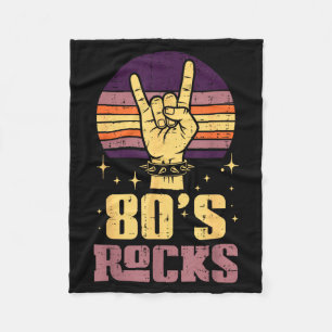 Manta Polar Rocanrolero de los 80 Mano Música de Metal Punk Vi