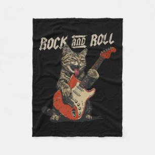 Manta Polar Rock And Roll Guitarista De Rock Vintage Ca