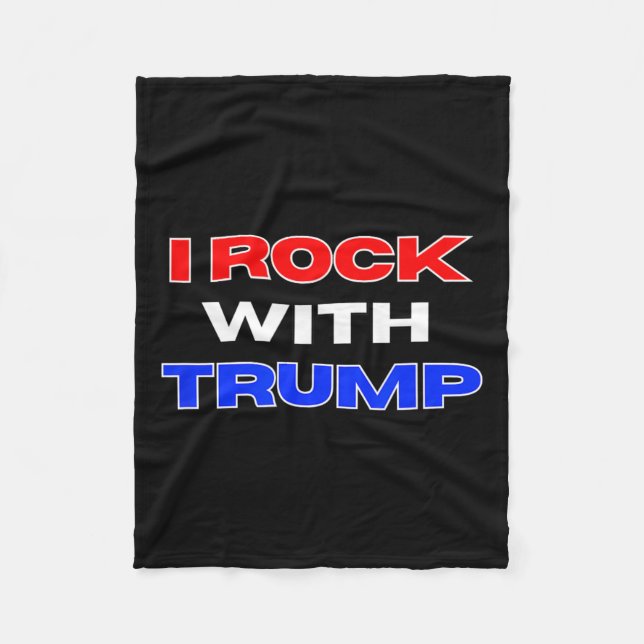 Manta Polar Rock con Trump (Anverso)