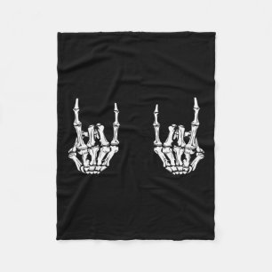 Manta Polar Rock On Rock Star Skeleton Hands Rocker Funny Hall