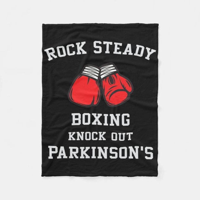 Manta Polar Rock Steady Boxing Sacude A Parkinsons (Anverso)