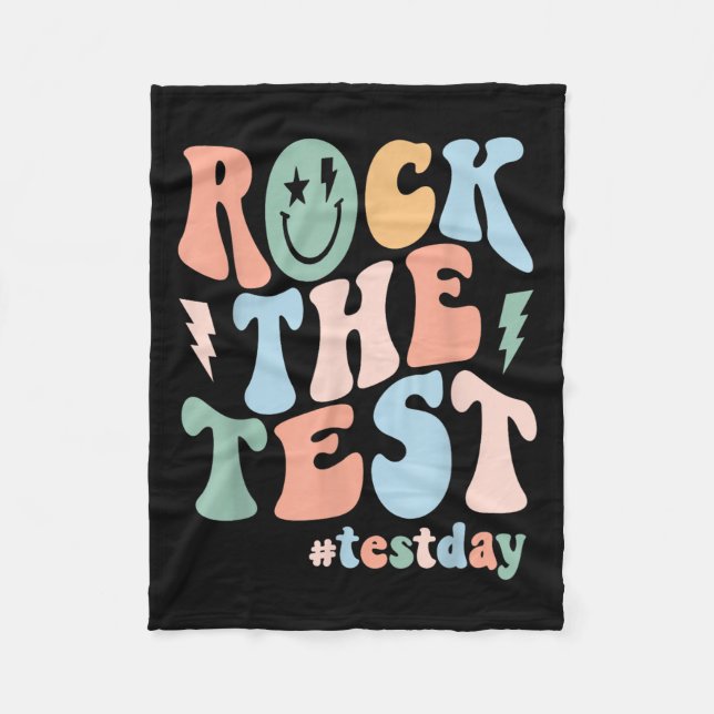 Manta Polar Rock The Test Testing Day Retro Motivational Teach (Anverso)