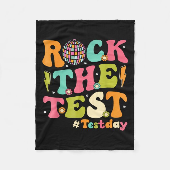 Manta Polar Rock The Test Testing Day Retro Motivational Teach (Anverso)