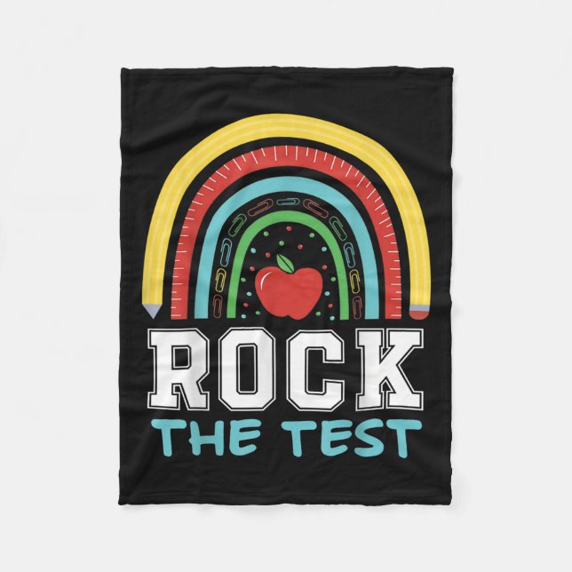 Manta Polar Rock The Test Testing Day Retro Motivational Teach (Anverso)