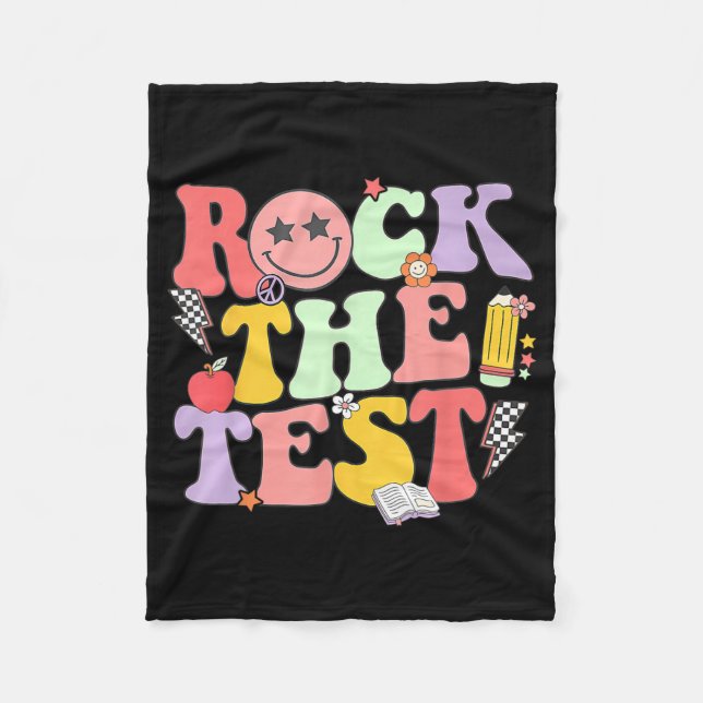 Manta Polar Rock The Test Testing Day Shirt For Teacher Studen (Anverso)