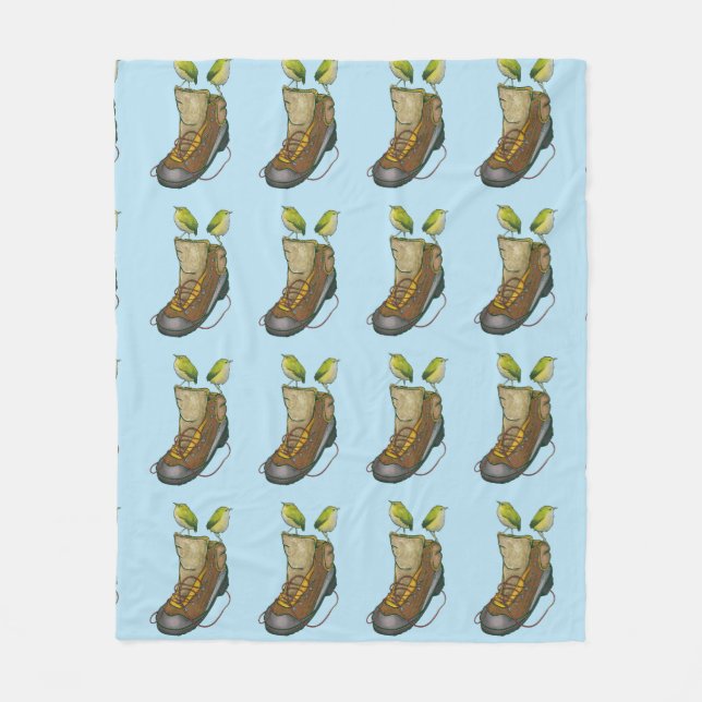 Manta Polar Rock Wren Tuke En una bota de senderismo (Anverso)