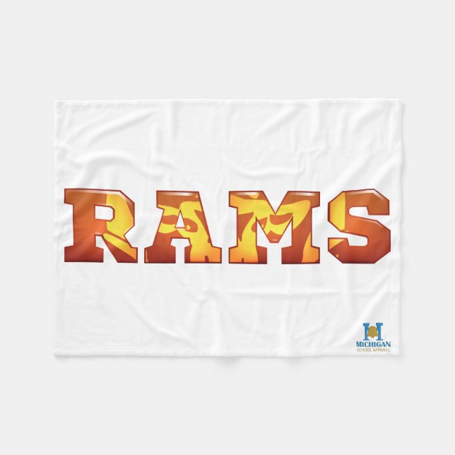Manta Polar Rockford Rams (Frente (Horizontal))