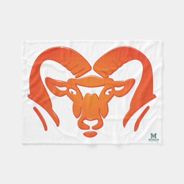 Manta Polar Rockford Rams #4 (Frente (Horizontal))