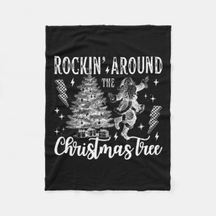 Manta Polar Rockin alrededor del árbol de Navidad bailando San