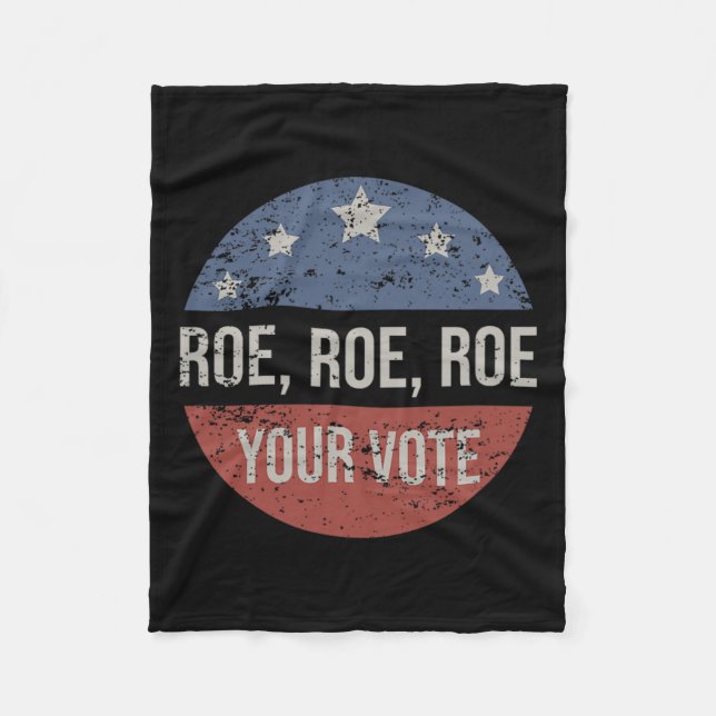 Manta Polar Roe Roe Roe Roe tu voto feminista (Anverso)