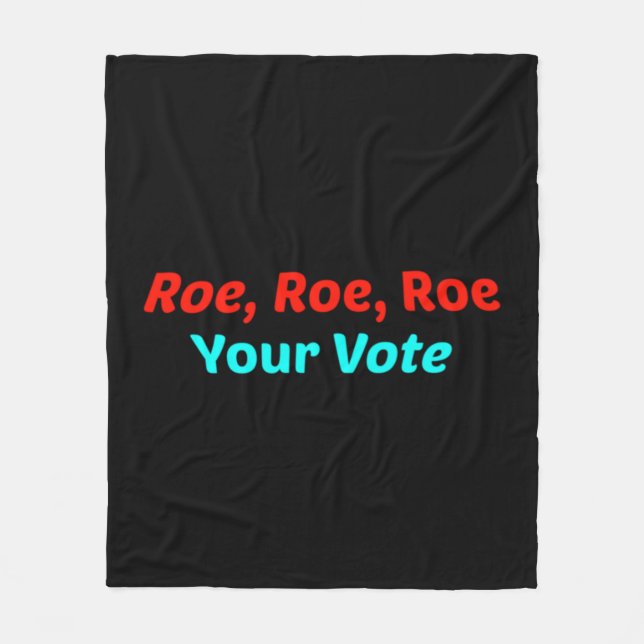 Manta Polar Roe Roe Roe Tu Voto (Anverso)