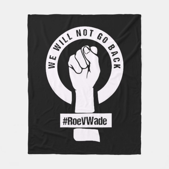 Manta Polar roe v wade no volveremos (Anverso)