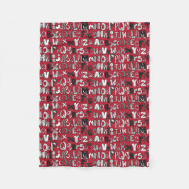 Manta Polar rojo ABC