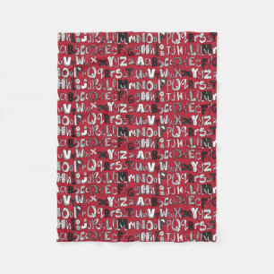 Manta Polar rojo ABC