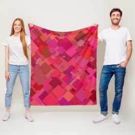 Manta Polar Rojo decorativo