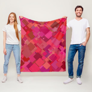 Manta Polar Rojo decorativo