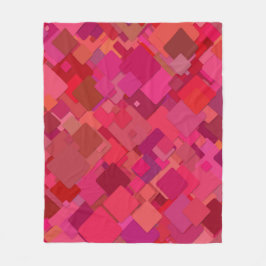 Manta Polar Rojo decorativo