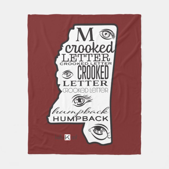 Manta Polar Rojo Mississippi (Anverso)