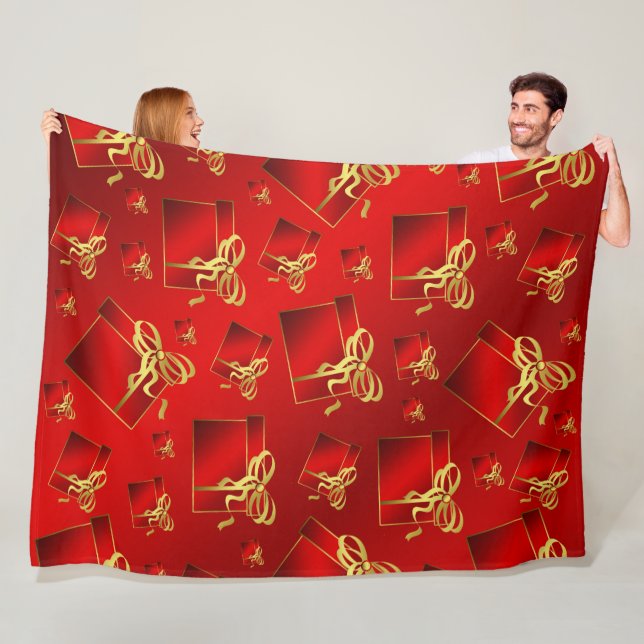 Manta Polar rojo, oro, regalo, acción de gracias, vacaciones,  (In situ)
