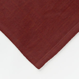 Manta Polar Rojo oscuro texturizado, marrón rojizo.