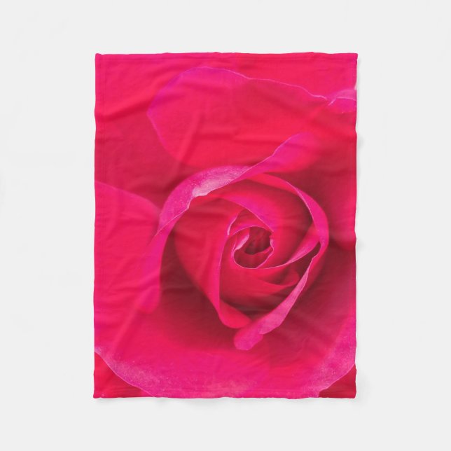 Manta Polar Rojo Romántico Rosa Rosada v2 (Anverso)