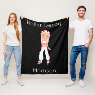 Manta Polar Roller Derby Fleece Blanket Personalizado