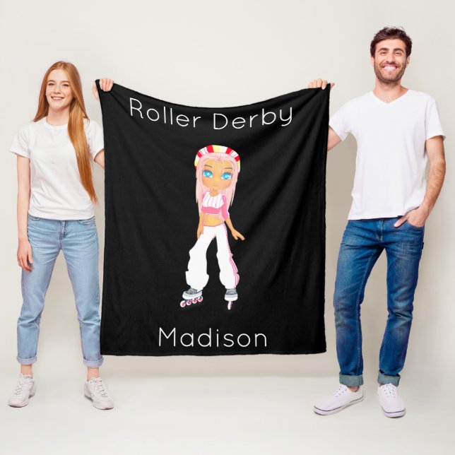 Manta Polar Roller Derby Fleece Blanket Personalizado (In situ)