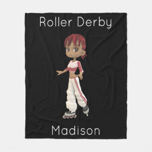 Manta Polar Roller Derby Fleece Blanket Personalizado