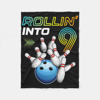 Manta Polar Rollin Into 9 Retro Bowling Birthday Party 9th Bir