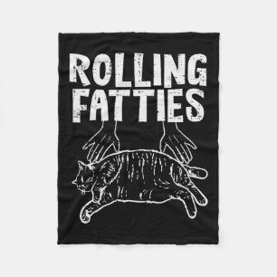 Manta Polar Rolling Fatties Cat Funny Gratius Kitten Hombres M