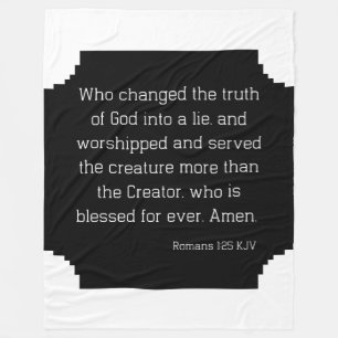 Manta Polar Romanos 1:25 Biblia Verse Cita KJV