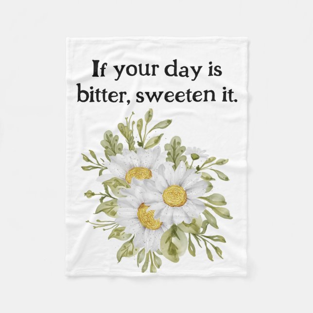 Manta Polar Romantic flowers cottage  style garden (Anverso)