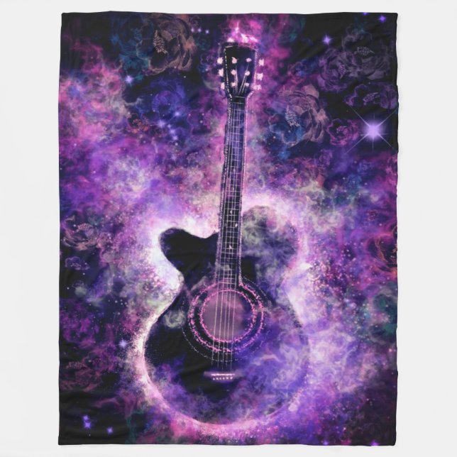 Manta Polar Romantic Guitar Fleece Blanket (Anverso)