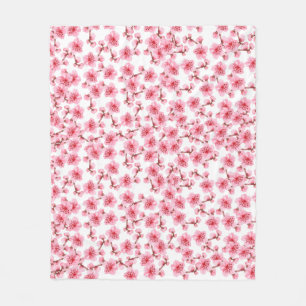 Manta Polar Romantic pink Cherry blosson