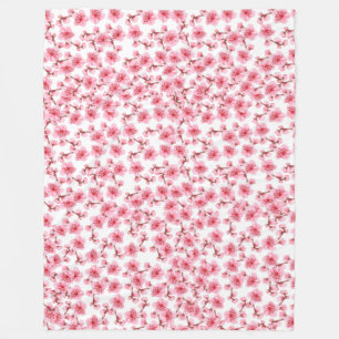 Manta Polar Romantic pink Cherry blosson