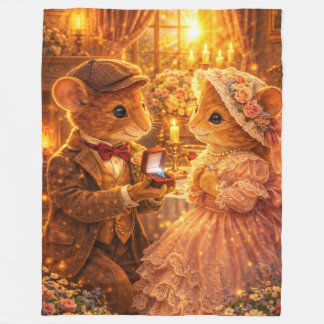 Manta Polar Romantic Proposal Couple Gift Engagement Love