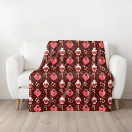 Manta Polar Romantic Valentine’s Day Fleece Blanket
