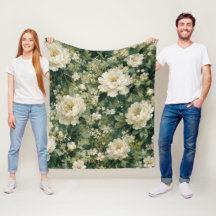 Romántico floral verde bosque Bloom decoración par