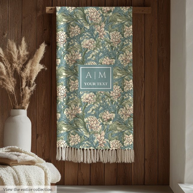 Manta Polar Romántico Pimpernel Morris Inspirado Personalizado (Romantic Pimpernel Morris Inspired Custom Blanket)