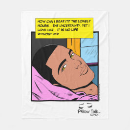 Manta Polar Románticos Ecos Corazones Solitarios Romance Cómic